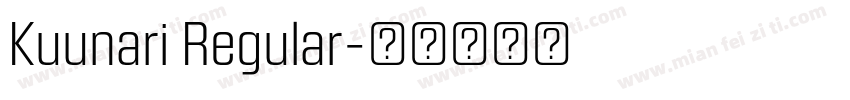 Kuunari Regular字体转换